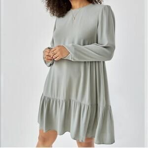 Aritzia Wilfred Light Green Lambrusco Dress Women's Small